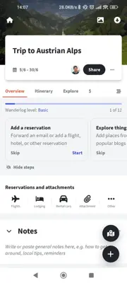 Wanderlog android App screenshot 5